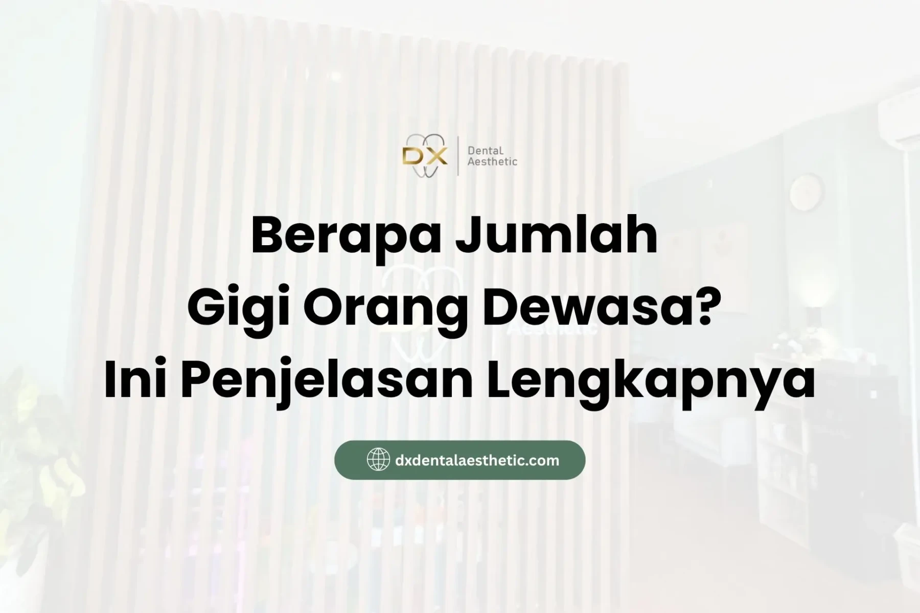 Berapa Jumlah Gigi Orang Dewasa? Ini Penjelasan Lengkapnya - DX Dental Aesthetic