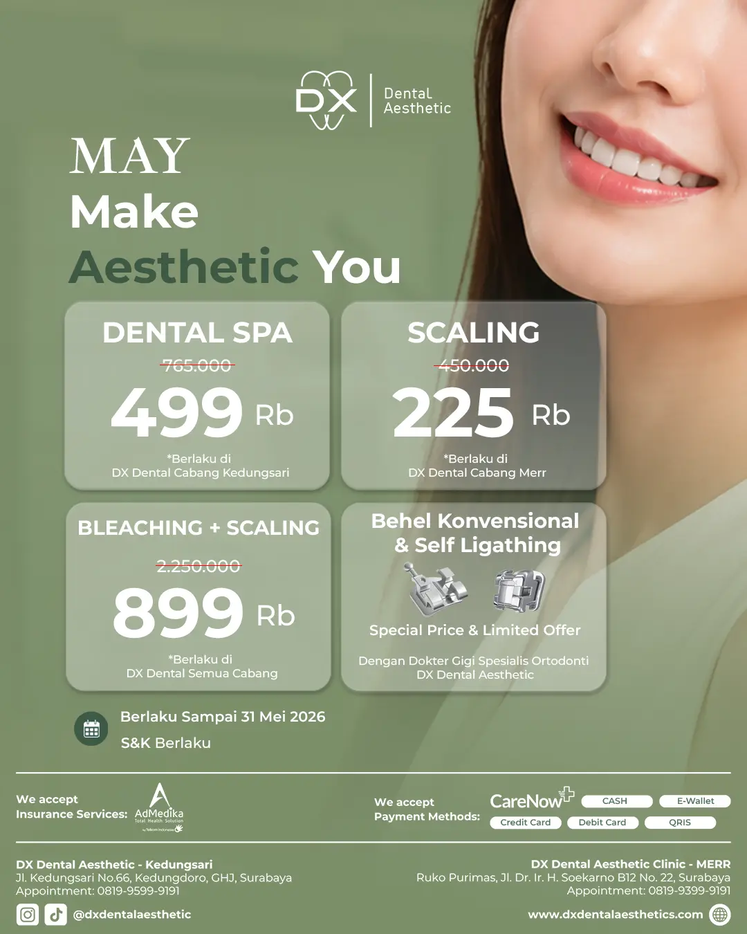 Promo DX Dental Aesthetic Mei 2026