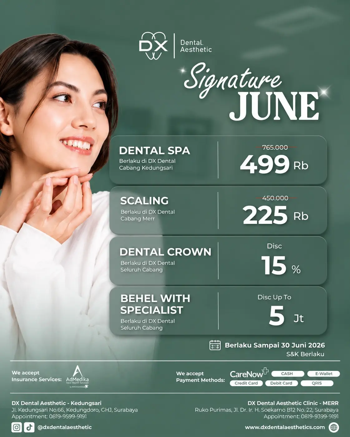 Promo Juni 2026 DX Dental Aesthetic